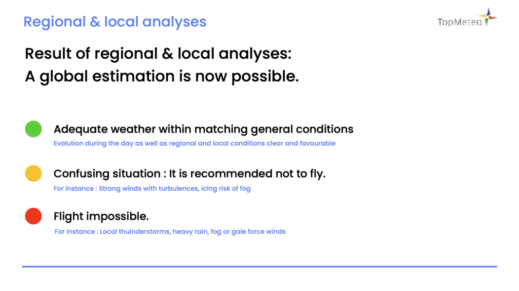 Result of regional & local analyses: A global estimation possible